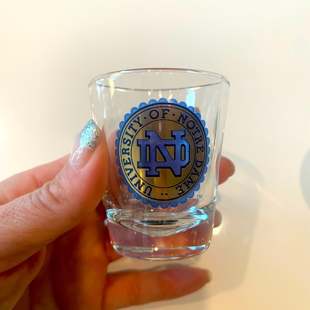 Two Notre Dame Fighting Irish Gameday Shot Glass